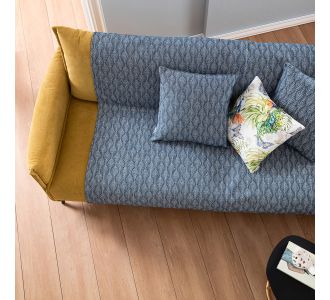 Ριχτάρι Τριθέσιου 180x310cm GOFIS HOME Peacock Royal Blue 935/ 01 |  Ριχτάρια στο espiti