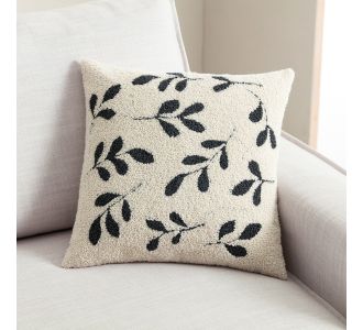 Μαξιλαροθήκη 43x43cm GOFIS HOME Herbal Εκρού/Σκούρο Χακί 705/ 05 |  Μαξιλάρια διακοσμητικά στο espiti