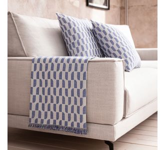 Ριχτάρι Πολυθρόνας 180X180cm GOFIS HOME   Marine Blue 518/ 09 |  Ριχτάρια στο espiti