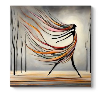 Πίνακας σε καμβά "Abstract Woman" Megapap ψηφιακής εκτύπωσης 60x60x3εκ. |  Πίνακες στο espiti