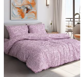 Beauty Home Σετ σεντόνια μονά με λάστιχο Aelia Art 12257 100x200+30 Λιλά       |  Σεντόνια Υπέρδιπλα / King Size στο espiti
