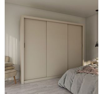 Ντουλάπα Grandio Cashmere 250x60x215cm AlphaB2B |  Ντουλάπες ρούχων στο espiti