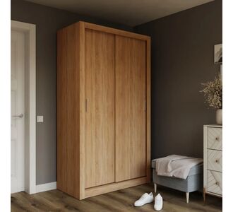 Ντουλάπα Linea Χρυσό Δρυς 120x60x215cm AlphaB2B |  Βιτρίνες - Έπιπλα εισόδου στο espiti