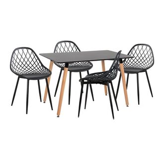 ΣΕΤ ΤΡΑΠΕΖΑΡΙΑΣ 5ΤΜΧ LIO HM21175 MDF TOP & ΠΟΛΥΠΡΟΠΥΛΕΝΙΟ ΣΕ ΜΑΥΡΟ |  Σετ τραπεζαρίες στο espiti