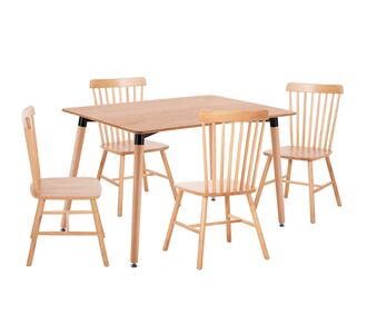 ΣΕΤ ΤΡΑΠΕΖΑΡΙΑΣ 5ΤΜΧ LUCIEN HM21183 MDF TOP & ΞΥΛΟ ΟΞΙΑΣ ΣΕ ΦΥΣΙΚΟ ΧΡΩΜΑ |  Σετ τραπεζαρίες στο espiti