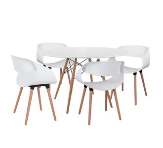 ΣΕΤ ΤΡΑΠΕΖΑΡΙΑΣ 5ΤΜΧ MAGGIE HM21186 MDF TOP & ΠΟΛΥΠΡΟΠΥΛΕΝΙΟ ΣΕ ΛΕΥΚΟ ΧΡΩΜΑ |  Σετ τραπεζαρίες στο espiti