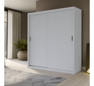 Ντουλάπα Reflex Λευκή 180x60x215cm AlphaB2B |  Ντουλάπες ρούχων στο espiti