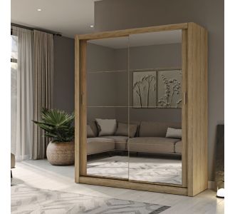 Ντουλάπα Reflex Σονόμα με καθρέφτη 180x60x215cm AlphaB2B |  Ντουλάπες ρούχων στο espiti