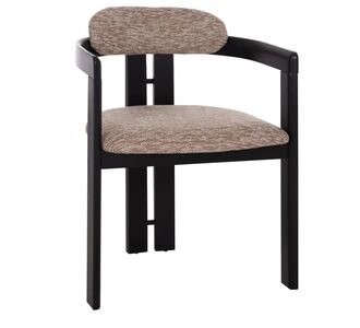 ΠΟΛΥΘΡΟΝΑ ΤΡΑΠΕΖΑΡΙΑΣ KALL HM18247.02 ΚΑΦΕ ΥΦΑΣΜΑ--PLYWOOD ΣΕ ΜΑΥΡΟ 56x45x73Υεκ |  Καρέκλες στο espiti