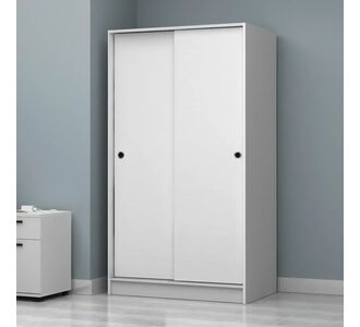 Ντουλάπα ρούχων Regio Megapap δίφυλλη συρόμενη χρώμα λευκό 100x60x181εκ. |  Ντουλάπες ρούχων στο espiti