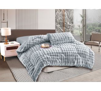 Κουβερτοπάπλωμα burble (220cm x 240cm) γκρί 5206978075483 SilkFashion |  Κουβερτοπαπλώματα  στο espiti