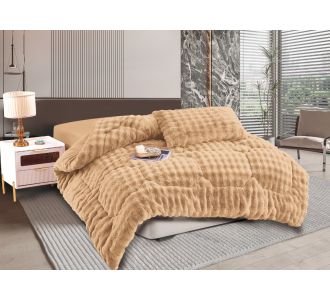 Κουβερτοπάπλωμα burble (170cm x 240cm) ανοιχτό καφέ  5206978075551 SilkFashion |  Κουβερτοπαπλώματα  στο espiti
