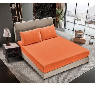 Σεντόνι fleece solid (160cm x 200cm ) copper tan  5206978082948 SilkFashion |  Σεντόνια Υπέρδιπλα / King Size στο espiti