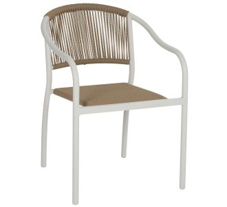 ΠΟΛΥΘΡΟΝΑ ΑΛΟΥΜΙΝΙΟΥ ΛΕΥΚΟ ΜΕ PE RATTAN WICKER HM5856.01 57x63x80Yεκ. |  Πολυθρόνες κήπου στο espiti