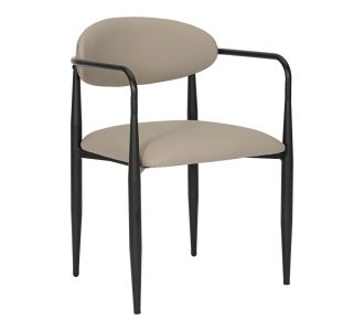 Πολυθρόνα Kalone pakoworld pu σε γκρι-μπεζ απόχρωση 56x55x78εκ |  Πολυθρόνες τραπεζαρίας στο espiti