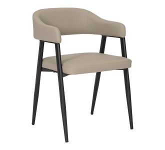 Πολυθρόνα Sezan pakoworld pu σε γκρι-μπεζ απόχρωση 56x55x78εκ |  Πολυθρόνες τραπεζαρίας στο espiti