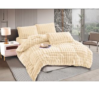Κουβερτοπάπλωμα burble (240cm x 260cm +2 x50cm x 70cm) cream 5206978075933 SilkFashion |  Κουβερτοπαπλώματα  στο espiti