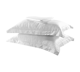 Beauty Home Ζεύγος μαξιλαροθήκες Dobby Cotton Rich Blend Art 1381 53x73+5 Λευκό       |  Μαξιλαροθήκες Απλές στο espiti