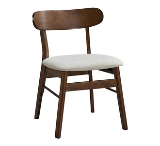 Καρέκλα Cairo pakoworld rubberwood σε καρυδί-εκρού απόχρωση 47x47x76εκ |  Καρέκλες στο espiti