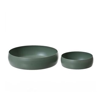 Beauty Home Μπώλ Χακί Σετ 2 ΤΜΧ 22 x 5,5 cm , 13,5 x 5 cm       |  Διακοσμητκά στο espiti