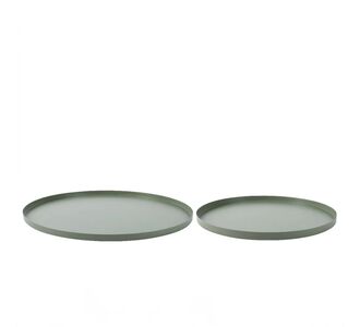 Beauty Home Μεταλλικοι Δίσκοι Σέτ 2 τμχ 35cm x 1.5cm       |  Διακοσμητκά στο espiti