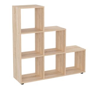Βιβλιοθήκη Schody pakoworld σε oak απόχρωση 105.5x29.2x107εκ |  Βιβλιοθήκες στο espiti