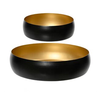 Beauty Home Μεταλλικοί Δίσκοι Σέτ 2 τμχ  Ø22 x 5 cm       |  Διακοσμητκά στο espiti