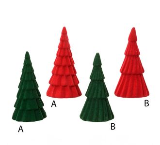Beauty Home Δεντράκι Βελούδο 17cm x 30.6cm  Πράσινο    B |  Χριστουγεννιάτικα Διακοσμητικά στο espiti