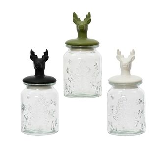 Beauty Home Διακοσμητικό Βάζο/Δοχείο 10.8cm x 23.5cm  Μαύρο     |  Χριστουγεννιάτικα Διακοσμητικά στο espiti