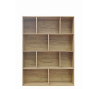 Βιβλιοθήκη Evergin pakoworld mdf σε oak απόχρωση 100x30x135εκ |  Βιβλιοθήκες στο espiti