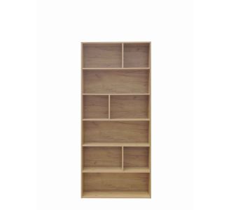 Βιβλιοθήκη Evergin pakoworld mdf σε oak απόχρωση 80x30x180εκ |  Βιβλιοθήκες στο espiti