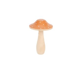 Beauty Home Μανιτάρι πουά  ξύλο Με Σάλτο Ø7.4 x 12 cm       |  Χριστουγεννιάτικα Διακοσμητικά στο espiti