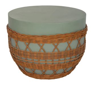 ΤΡΑΠΕΖΙ ΣΑΛΟΝΙΟΥ VILHENA HM18165 FIBER CEMENT ΠΡΑΣΙΝΟ-RATTAN ΦΥΣΙΚΟ Φ56x47Υεκ. |  Τραπέζια στο espiti