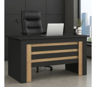 Γραφείο εργασίας Epito Megapap χρώμα ανθρακί - sepet oak 140x59,6x76,8εκ. |  Γραφεία στο espiti