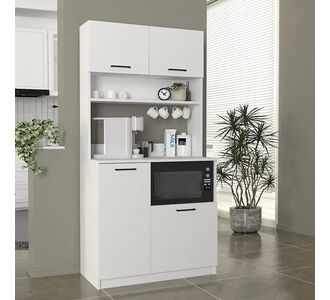 Έπιπλο κουζίνας Tuco 2 Megapap χρώμα λευκό 90x40x180εκ. |  Ντουλάπια στο espiti