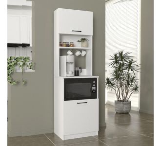 Έπιπλο κουζίνας Tuco 1 Megapap χρώμα λευκό 53,8x40x180εκ. |  Ντουλάπια στο espiti