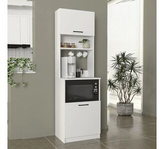 Έπιπλο κουζίνας Tuco 1 Megapap χρώμα λευκό 53,8x40x180εκ. |  Ντουλάπια στο espiti