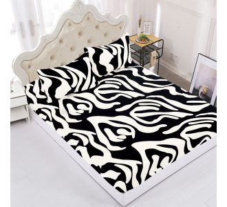 Fleece σεντόνι με λάστιχο και μαξιλαροθήκες (100cm x 200cm + 30cm) design 3 5206978083013 SilkFashion |  Σεντόνια Υπέρδιπλα / King Size στο espiti