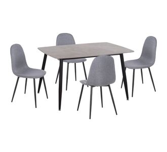 ΣΕΤ ΤΡΑΠΕΖΑΡΙΑΣ 5ΤΜΧ RAVEN HM21068.03 ΚΕΡΑΜΙΚΟ TOP ΓΚΡΙ ΜΑΡΜΑΡΟ--ΓΚΡΙ ΥΦΑΣΜΑ |  Σετ τραπεζαρίες στο espiti
