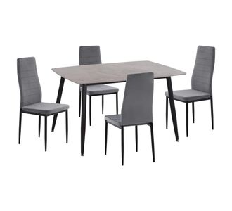 ΣΕΤ ΤΡΑΠΕΖΑΡΙΑΣ 5ΤΜΧ RAVEN HM21224.03 ΚΕΡΑΜΙΚΟ TOP ΓΚΡΙ ΜΑΡΜΑΡΟ--ΒΕΛΟΥΔΟ ΓΚΡΙ |  Σετ τραπεζαρίες στο espiti
