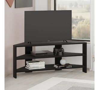 Έπιπλο τηλεόρασης γωνιακό Thales Megapap χρώμα black wood 110x36x45εκ. |  Έπιπλα τηλεόρασης στο espiti