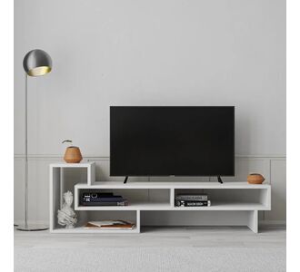 Έπιπλο τηλεόρασης Tetra Megapap χρώμα λευκό 136,7x40x42εκ. |  Έπιπλα τηλεόρασης στο espiti