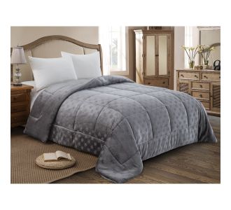 ΚΟΥΒΕΡΤΟΠΑΠΛΩΜΑ ΥΠΕΡΔΙΠΛΟ 220X240  ADAM HOME (825) GREY |  Κουβερτοπαπλώματα  στο espiti