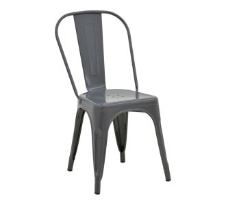 Καρέκλα Utopia pakoworld μέταλλο σε ανθρακί απόχρωση 44x44x85εκ |  Καρέκλες στο espiti