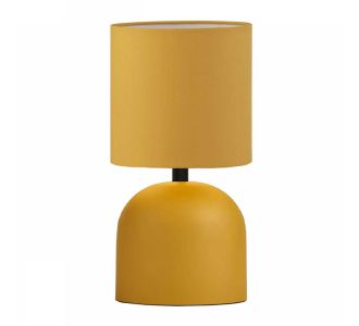 Φωτιστικό επιτραπέζιο Nehora Megapap E27 μεταλλικό - ύφασμα Pvc χρώμα κίτρινο Ø15x30εκ. |  Επιτραπέζια στο espiti