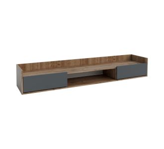 Έπιπλο TV Callisto Σκούρο Δρυς-Γραφίτης 200x40x30cm AlphaB2B |  Έπιπλα τηλεόρασης στο espiti