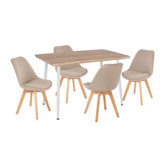 ΣΕΤ ΤΡΑΠΕΖΑΡΙΑΣ 5ΤΜΧ PALOMA HM10382 MDF TOP ΣΕ SONAMA--ΜΠΕΖ ΚΑΡΕΚΛΕΣ |  Σετ τραπεζαρίες στο espiti