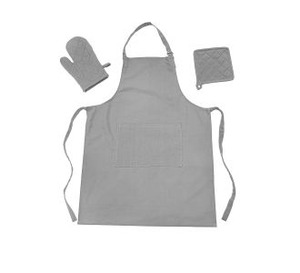 ΣΕΤ 3 ΤΕΜ. ΠΟΔΙΑ, ΠΙΑΣΤΡΑ &amp; ΓΑΝΤΙ ZOE LIGHT GREY 1Χ ΠΟΔΙΑ 60Χ80 + 1Χ ΠΙΑΣΤΡΑ 18Χ18 + 1Χ ΓΑΝΤΙ 18Χ28 MELINEN |  Ποδιές - Πιάστρες στο espiti