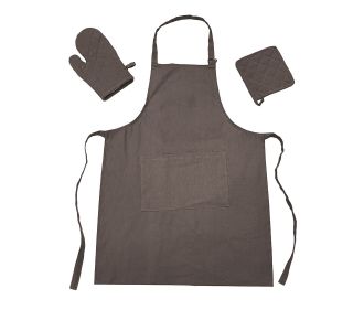 ΣΕΤ 3 ΤΕΜ. ΠΟΔΙΑ, ΠΙΑΣΤΡΑ &amp; ΓΑΝΤΙ ZOE BROWN/GREY 1Χ ΠΟΔΙΑ 60Χ80 + 1Χ ΠΙΑΣΤΡΑ 18Χ18 + 1Χ ΓΑΝΤΙ 18Χ28 MELINEN |  Ποδιές - Πιάστρες στο espiti