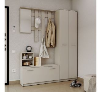 Σετ Εισόδου Reno-B Cashmere 160x32x200cm AlphaB2B |  Ντουλάπες ρούχων στο espiti